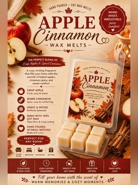 🍎✨ Apple Cinnamon Wax Melts ✨🍎